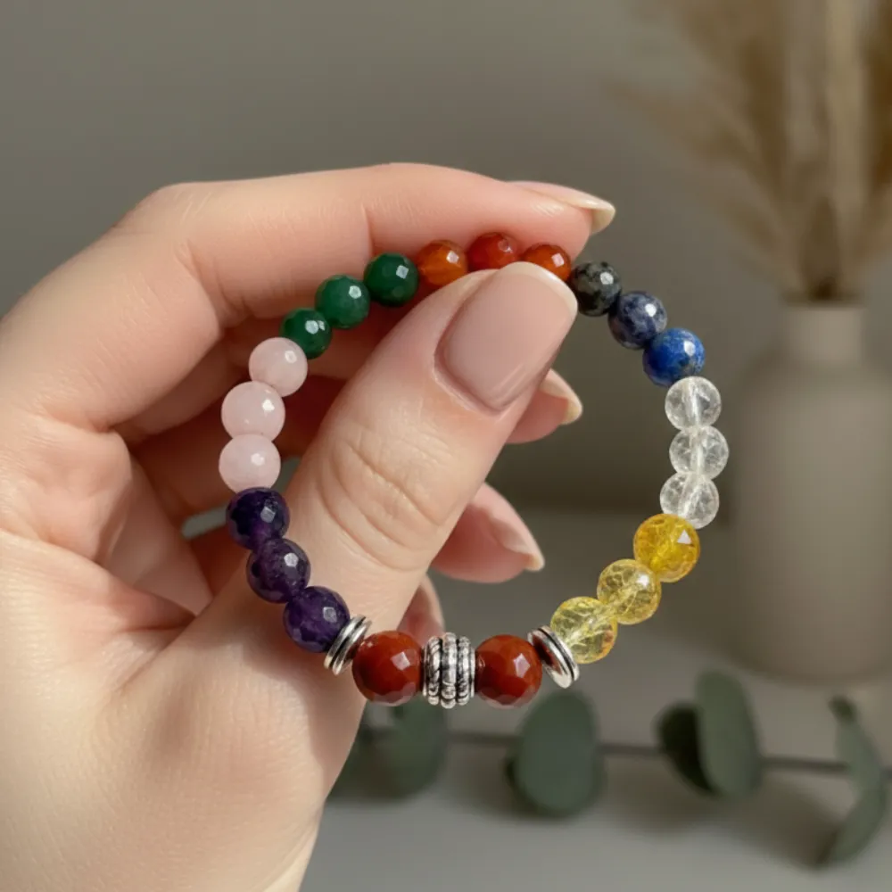 Reiki-infused 7 Chakra Healing Bracelet - Image 4