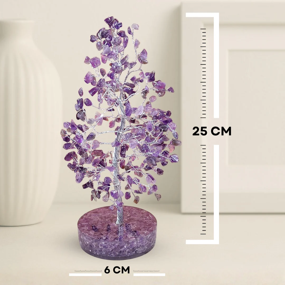Amethyst Crystal Tree with Orgonite Base - Image 3