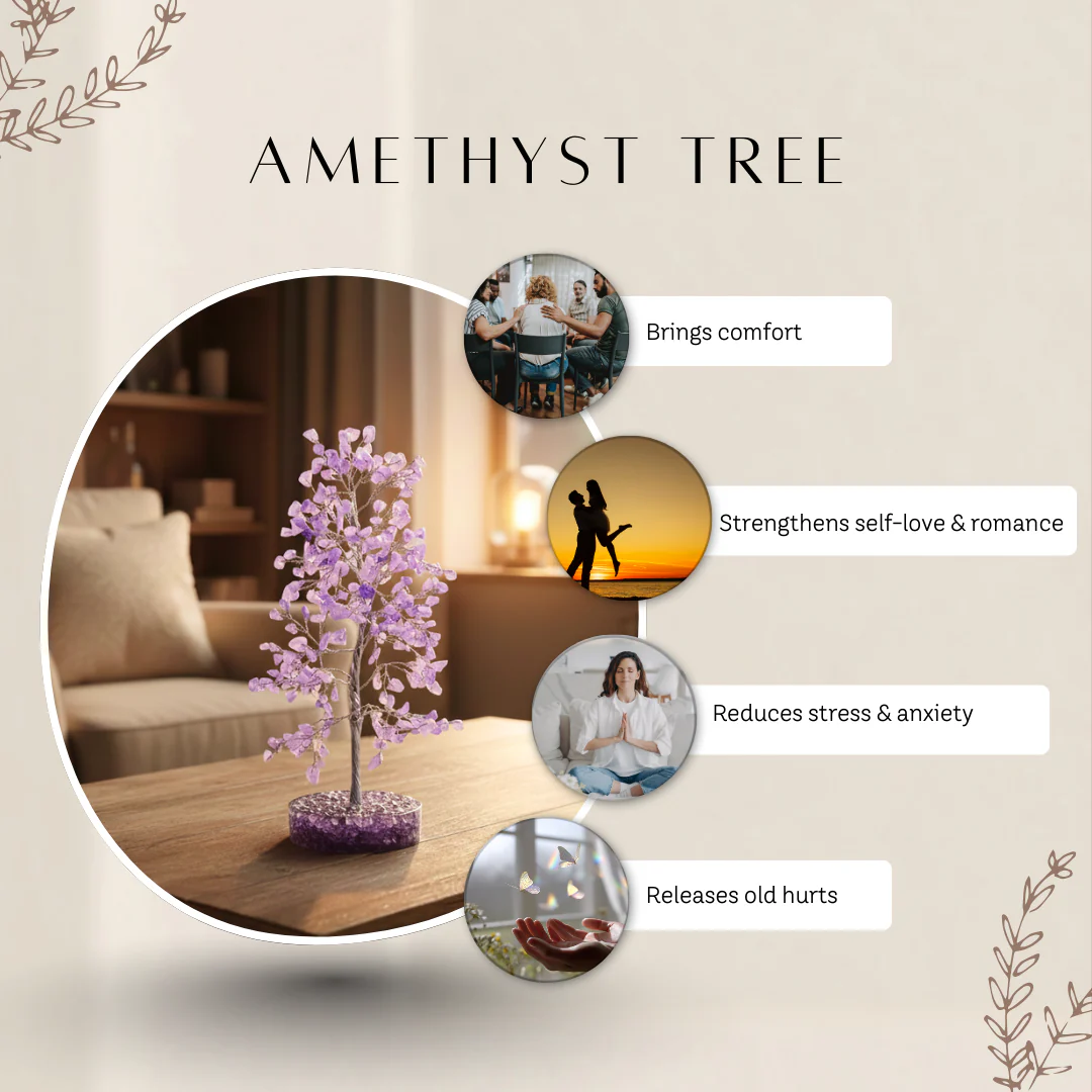 Amethyst Crystal Tree with Orgonite Base - Image 5