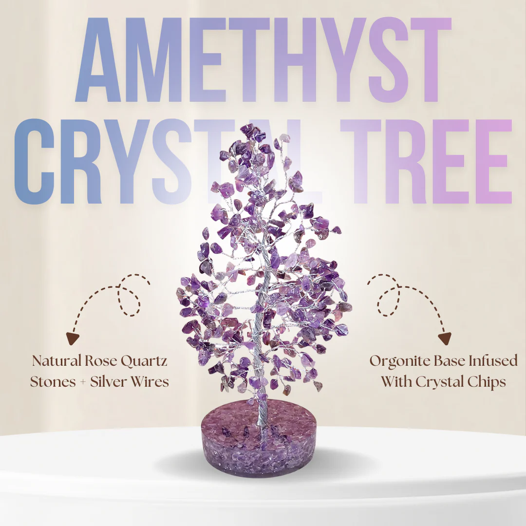 Amethyst Crystal Tree with Orgonite Base - Image 6