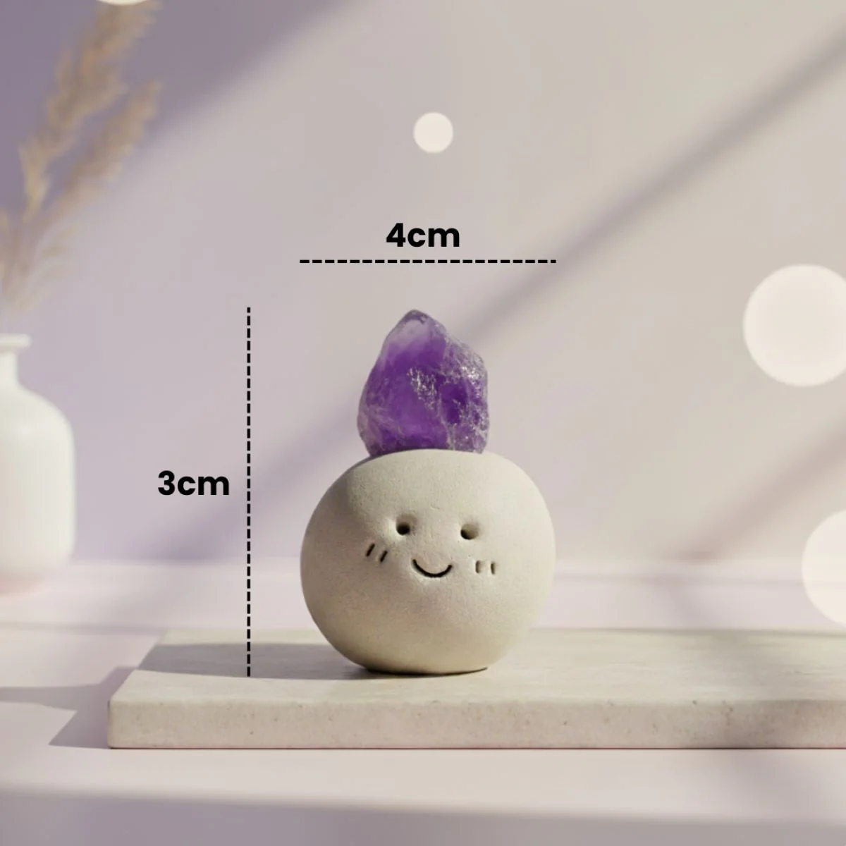 Amethyst Stone Happy Buddy - Image 2