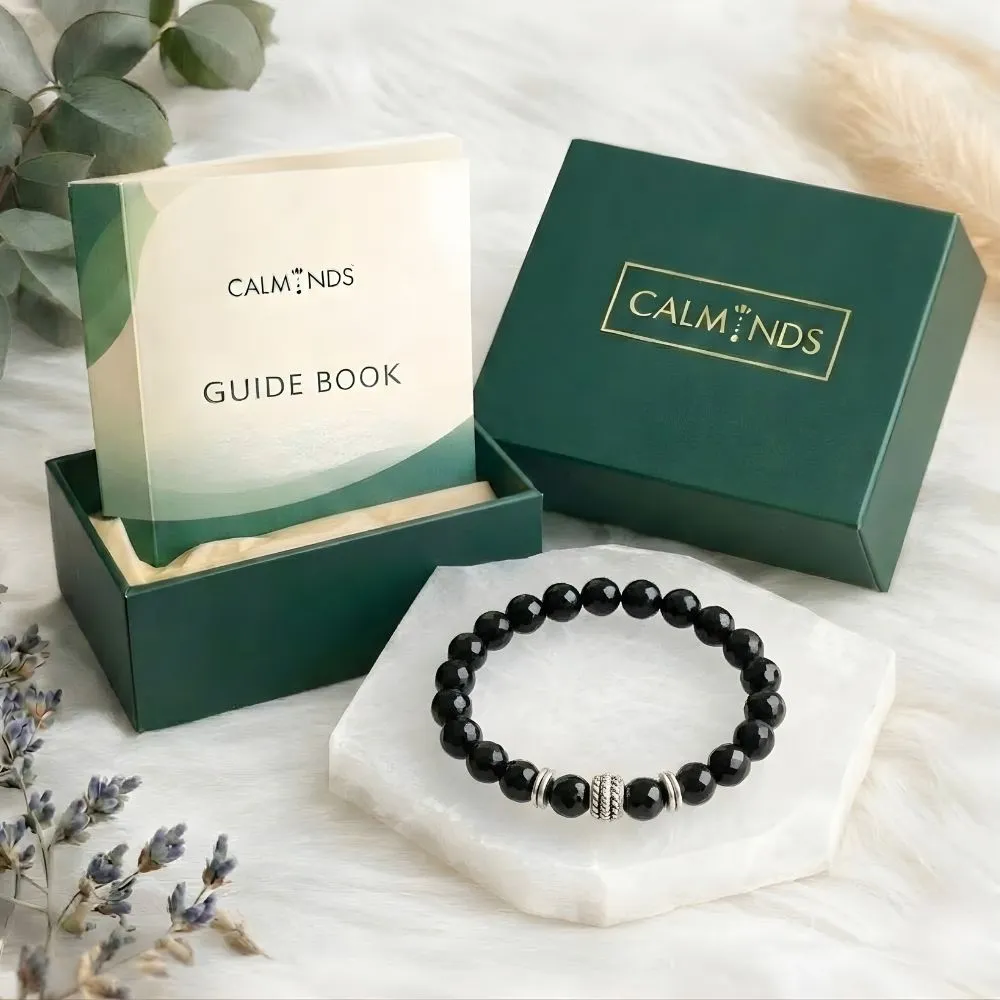 Black Tourmaline Healing Bracelet For Protection - (8mm) - Image 2