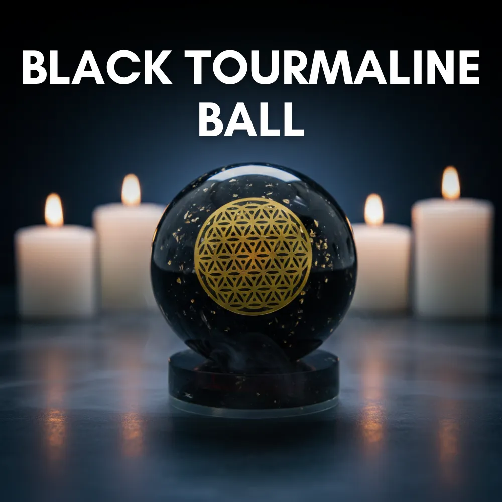 Black Tourmaline Orgone Ball - Image 3