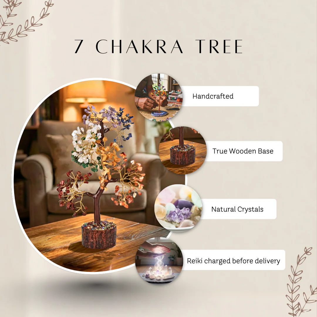 7 Chakra Crystal Tree | Reiki Charged Vastu Decor (Original) - Image 6
