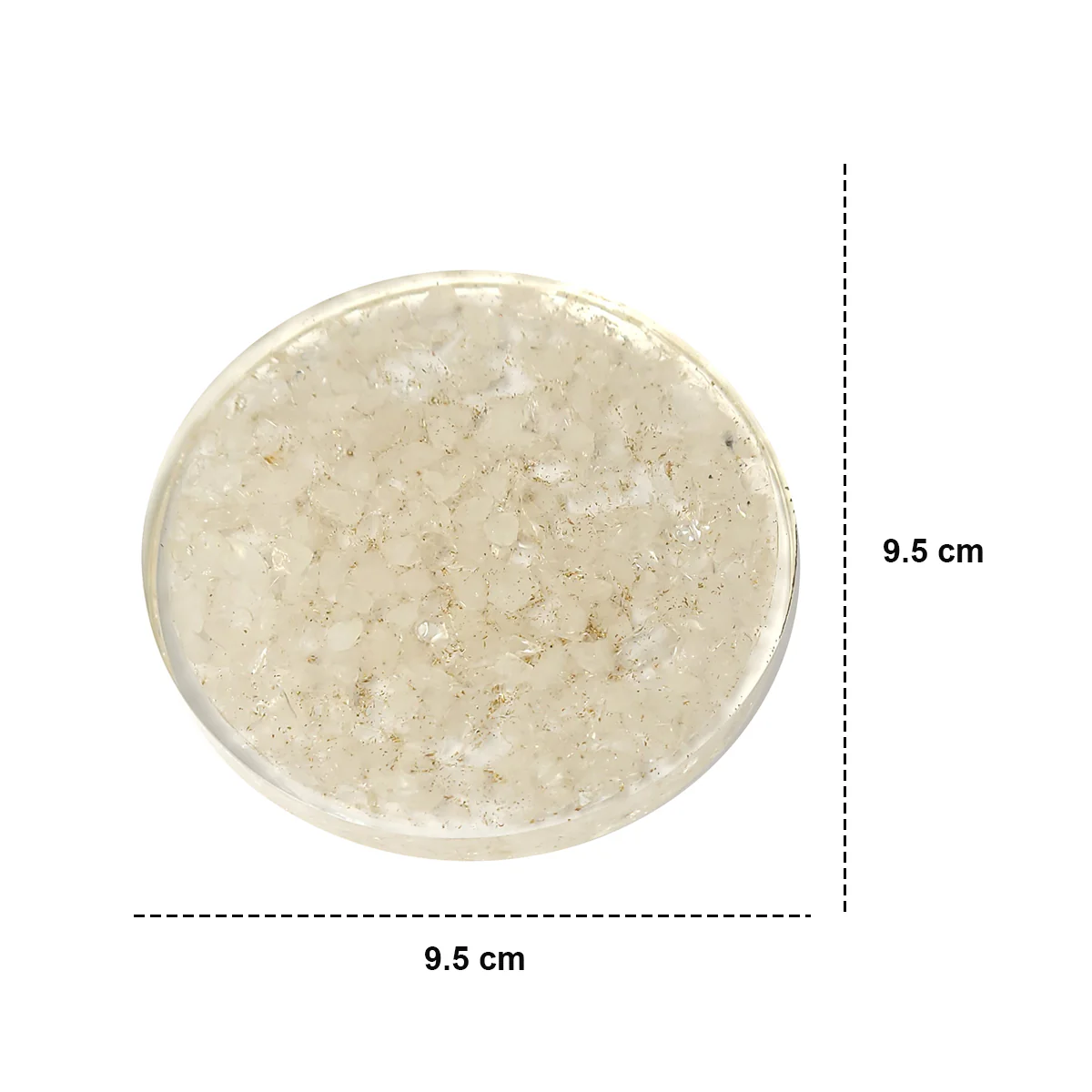 Clear Quartz Coaster (set of 2) - Image 3