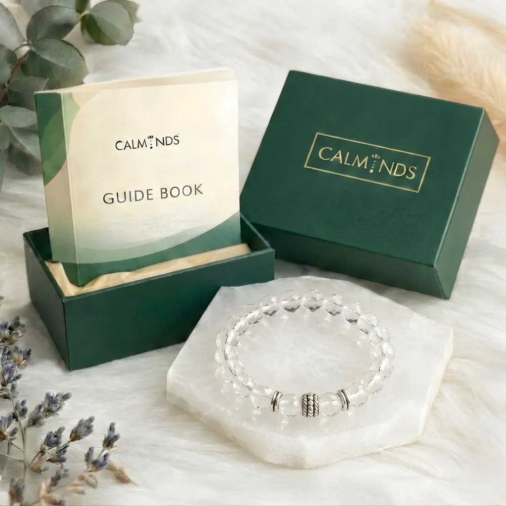 Clear Quartz Crystal Bracelet With Charm - Image 2