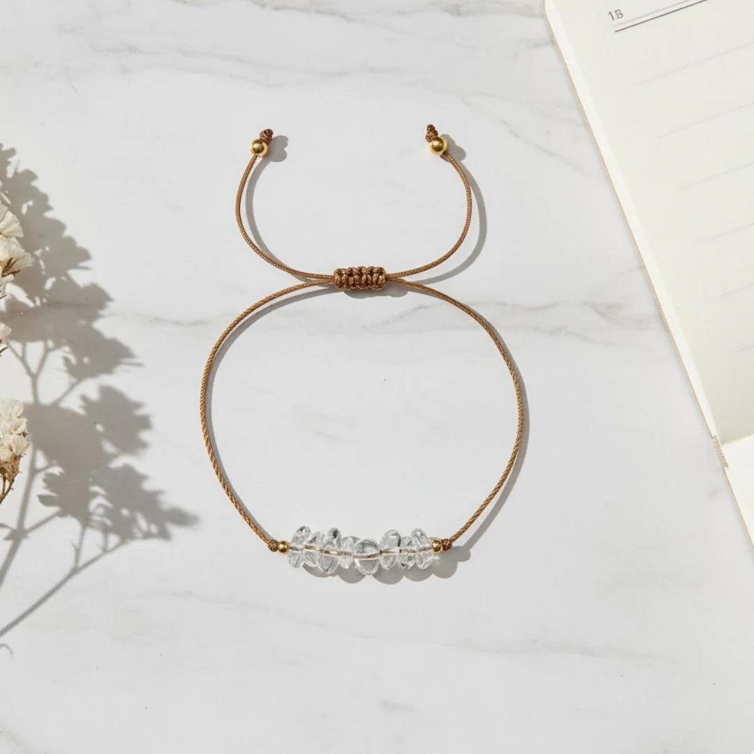 Clear Quartz Thread Bracelet