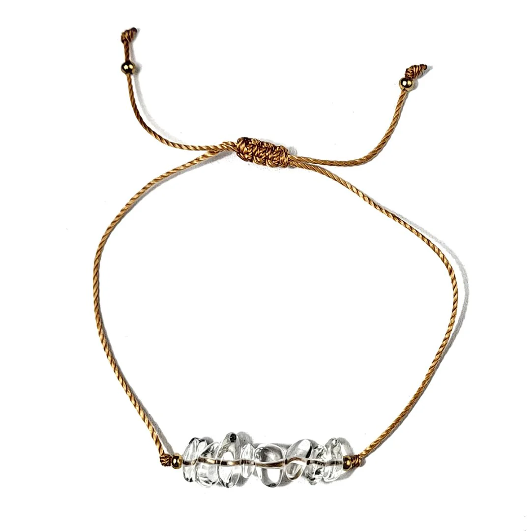Clear Quartz Thread Bracelet - Image 2