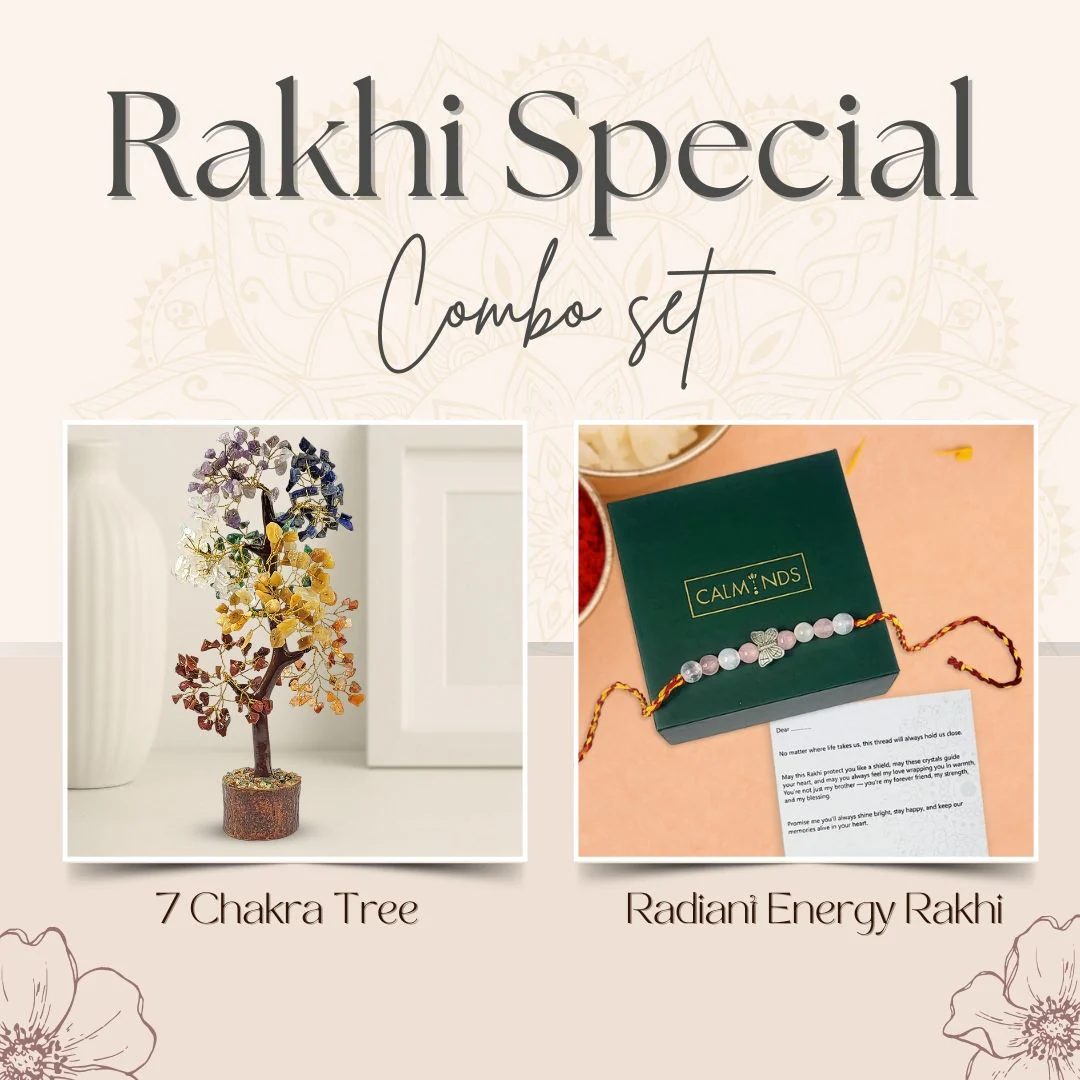 Energy Alignment Combo: 7 Chakra Crystal Tree + Radiant Energy Rakhi