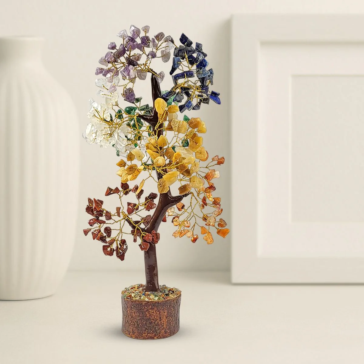 Sacred Bond Combo: 7 Chakra Crystal Tree + Sacred Roots Rakhi - Image 3