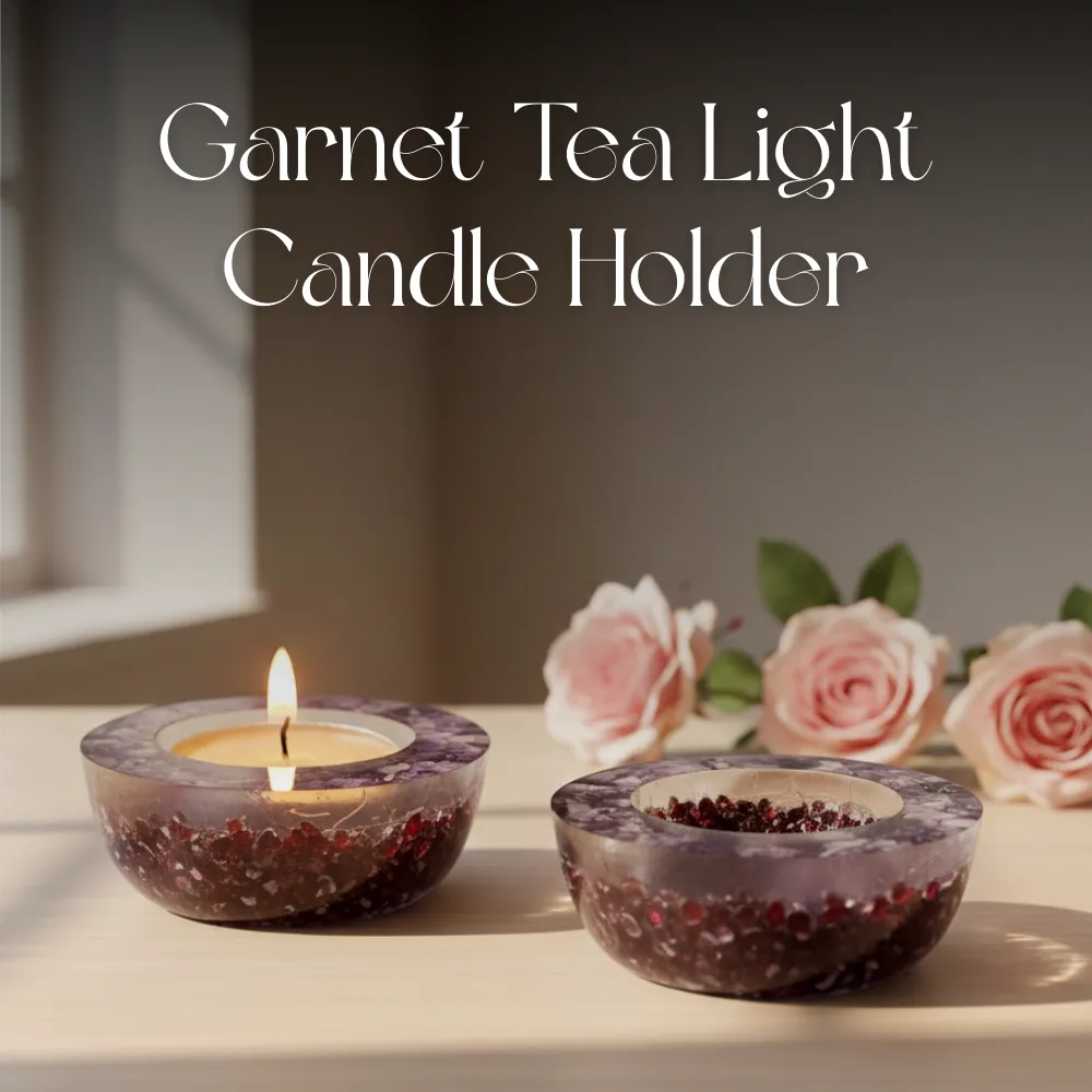 Garnet Tea Light Candle Holder (Set of 2)