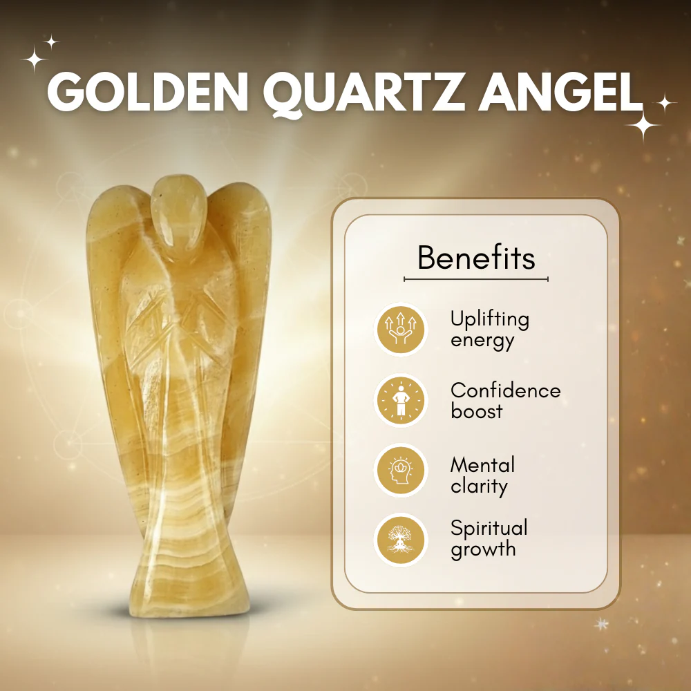 Golden Quartz Angel - Image 3