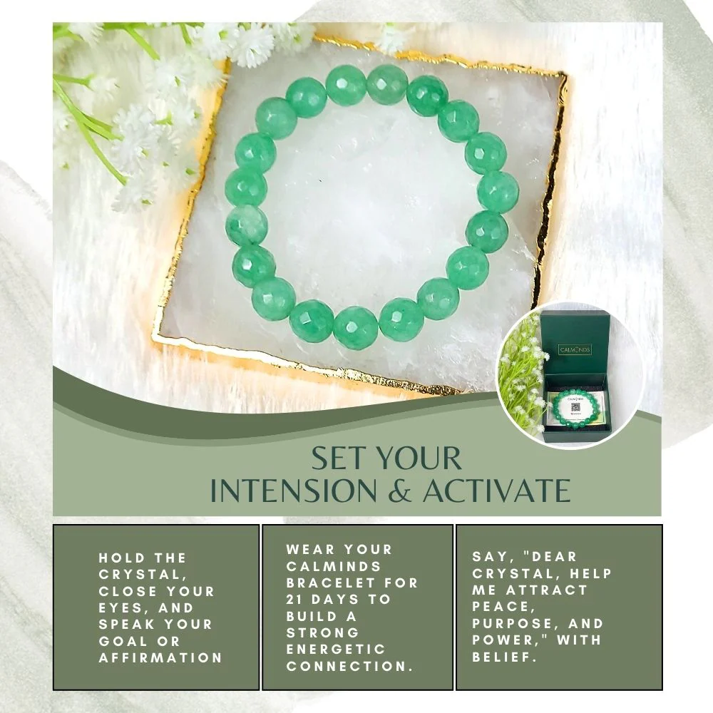 Green Aventurine Crystal Bracelet (10mm Beads) - Image 3