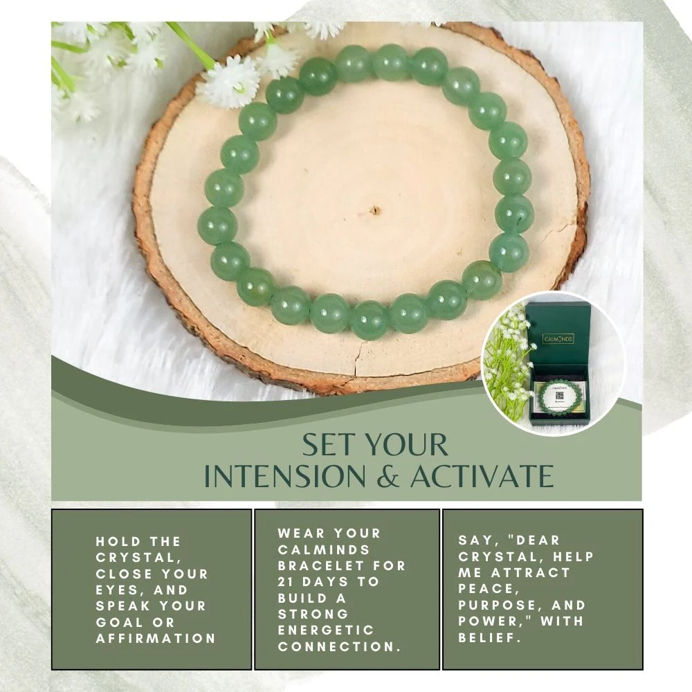 Green Aventurine Crystal Bracelet (8mm Beads) - Image 4