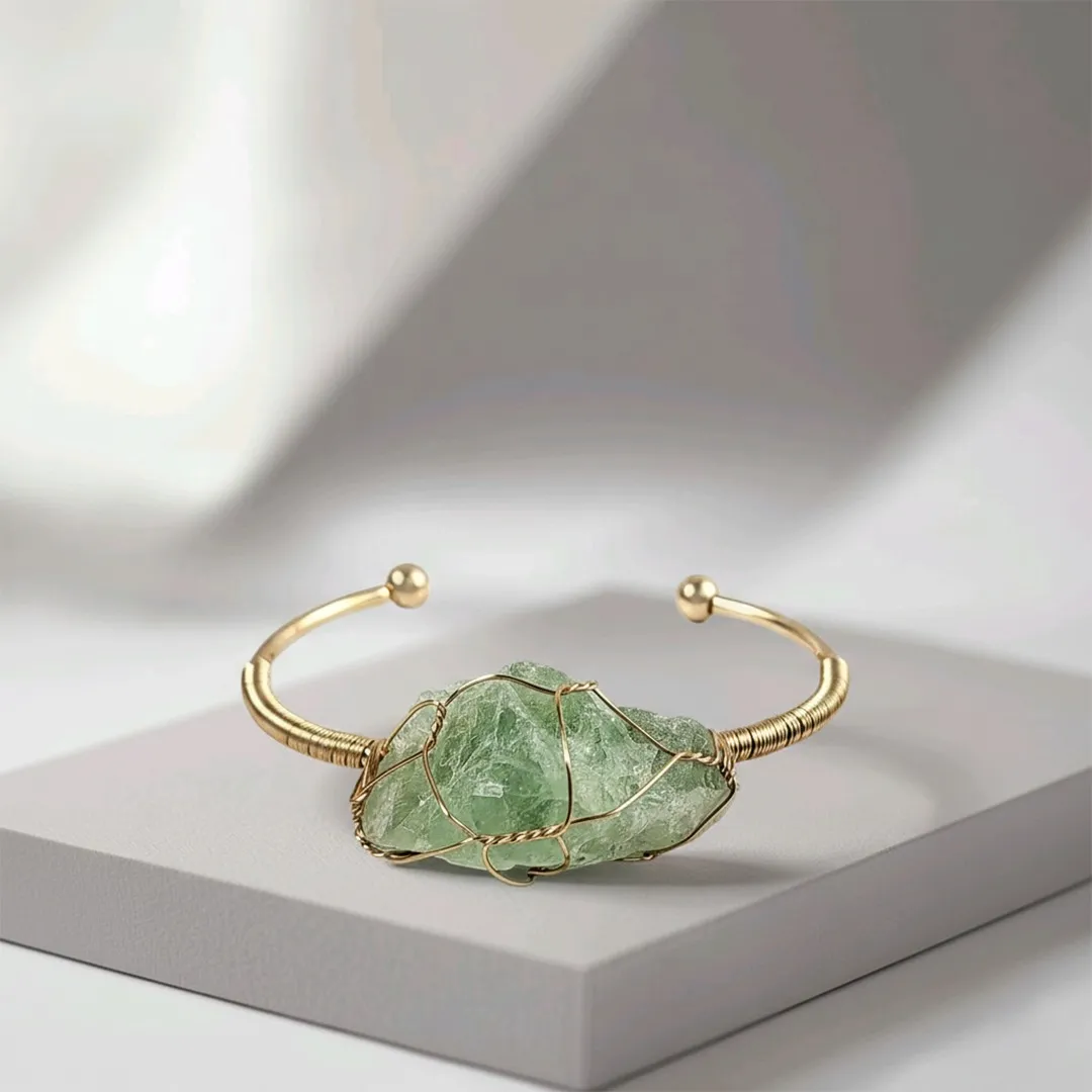 Green Aventurine Rough Bracelet | Luck, Growth & New Opportunities - Image 2