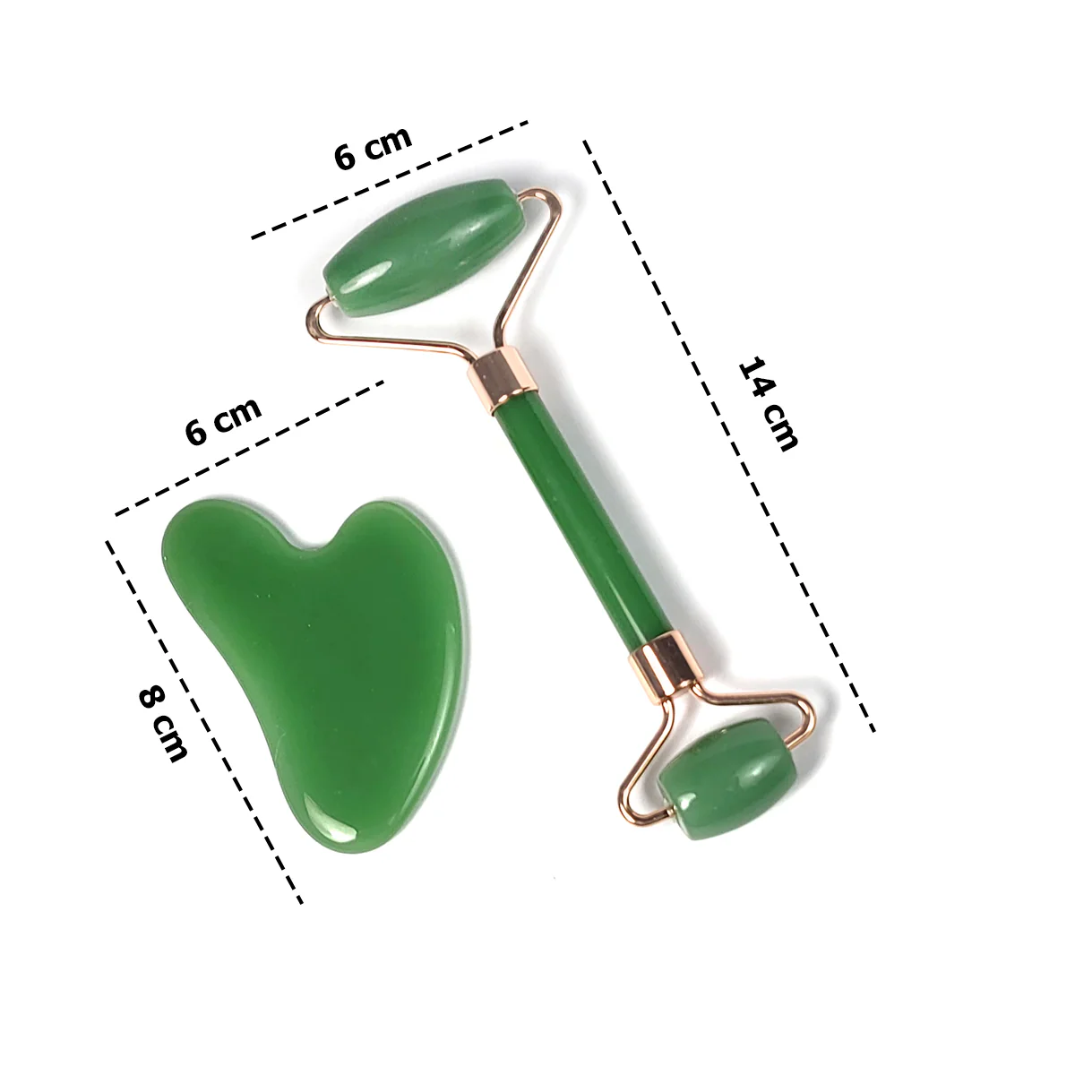 Green Jade Roller and Gua Sha Set - Image 3