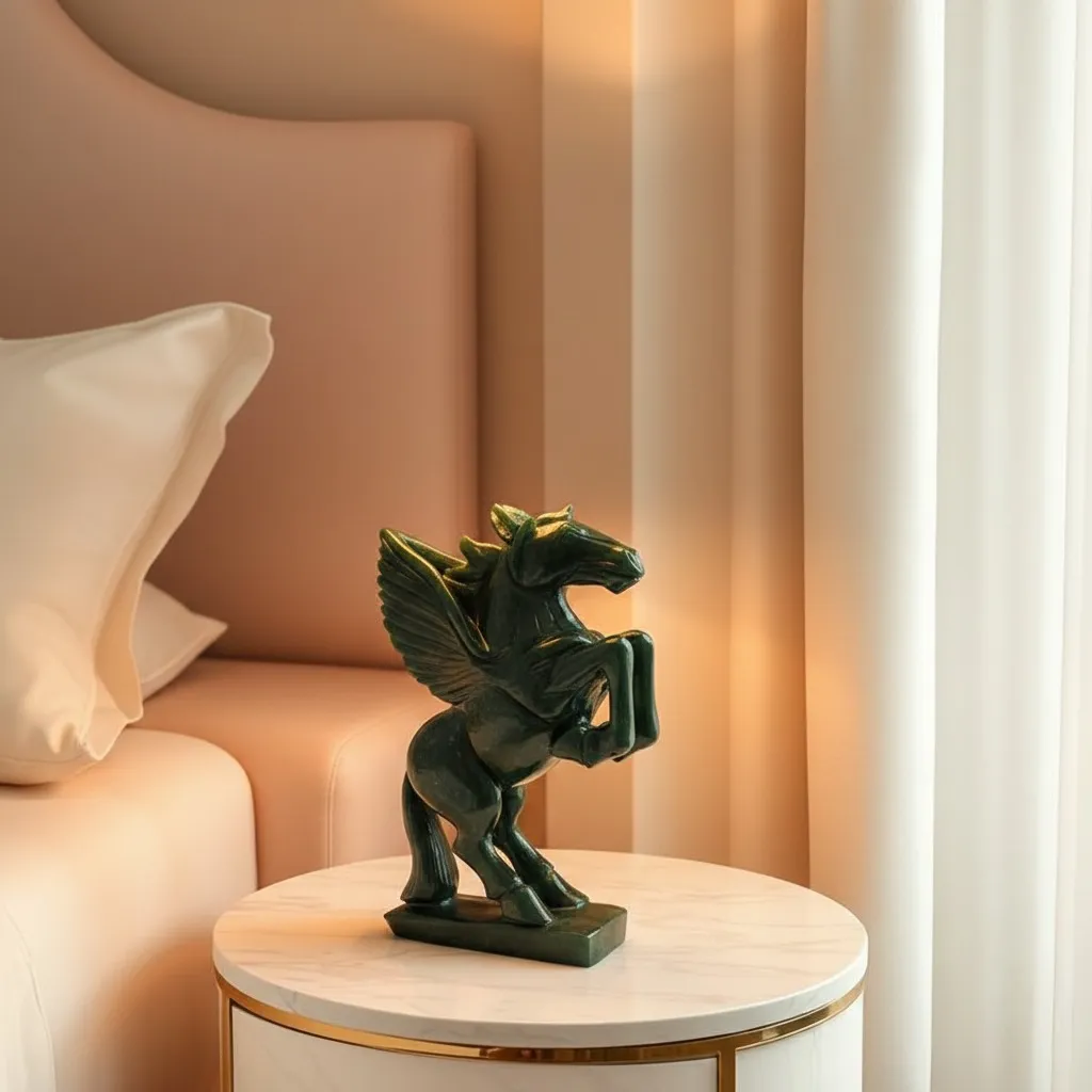 Certified Green Jade Victory Horse Statue | Power, Progress & Success - Image 2