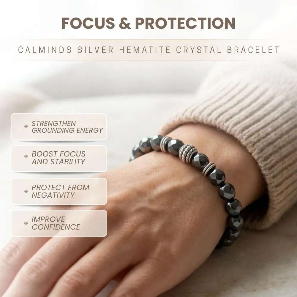 Hematite Bracelet For Protection - (8mm) - Image 3