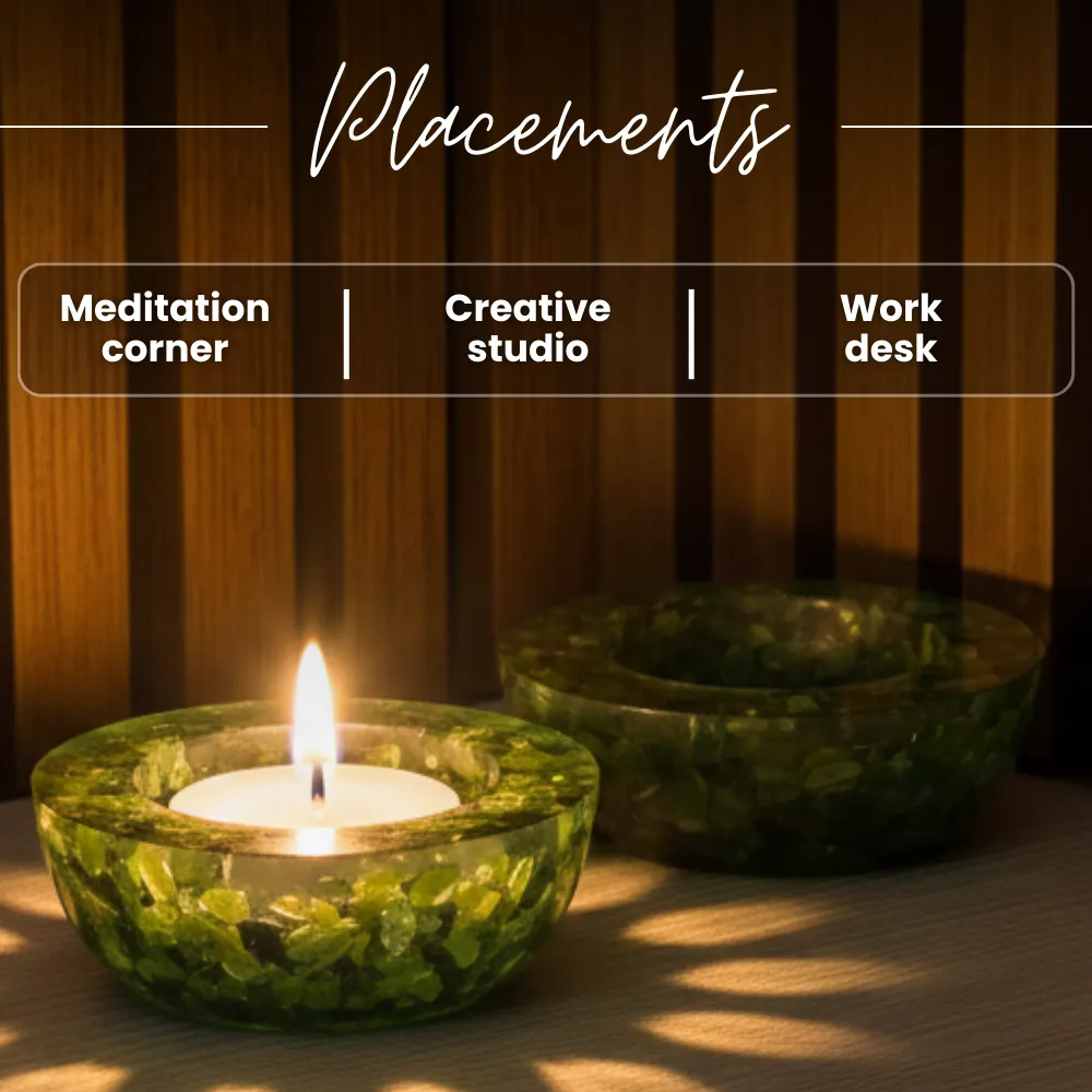 Labradorite Tea Light Candle Holder (Set of 2) - Image 4