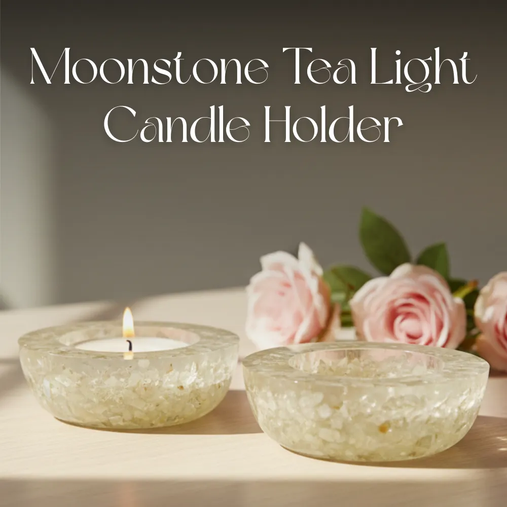 Moonstone Tea Light Candle Holder set