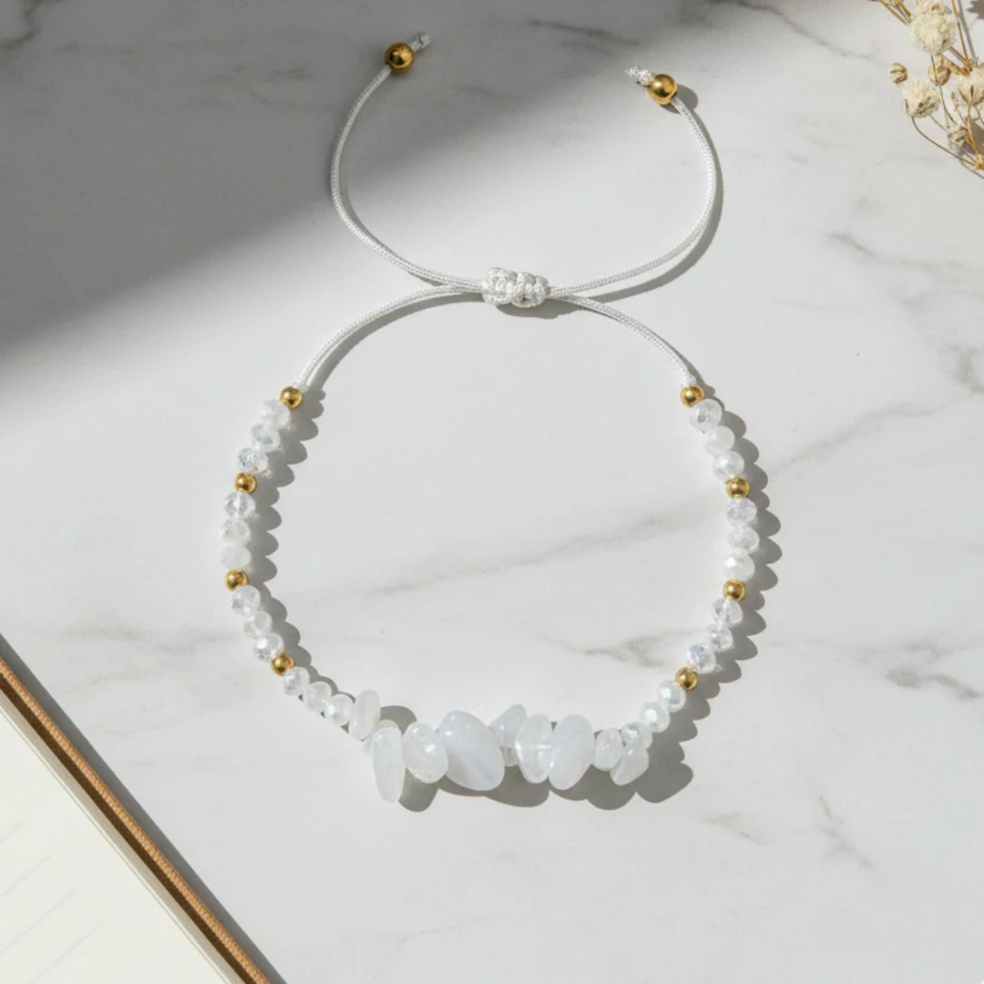 Moonstone Thread Bracelet