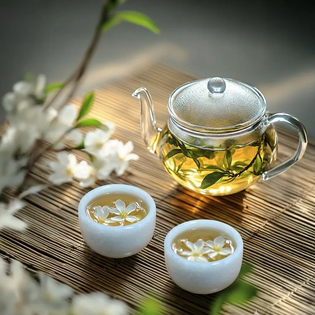 Natural Agate Crystal Tea Cup Set (6 Pieces)