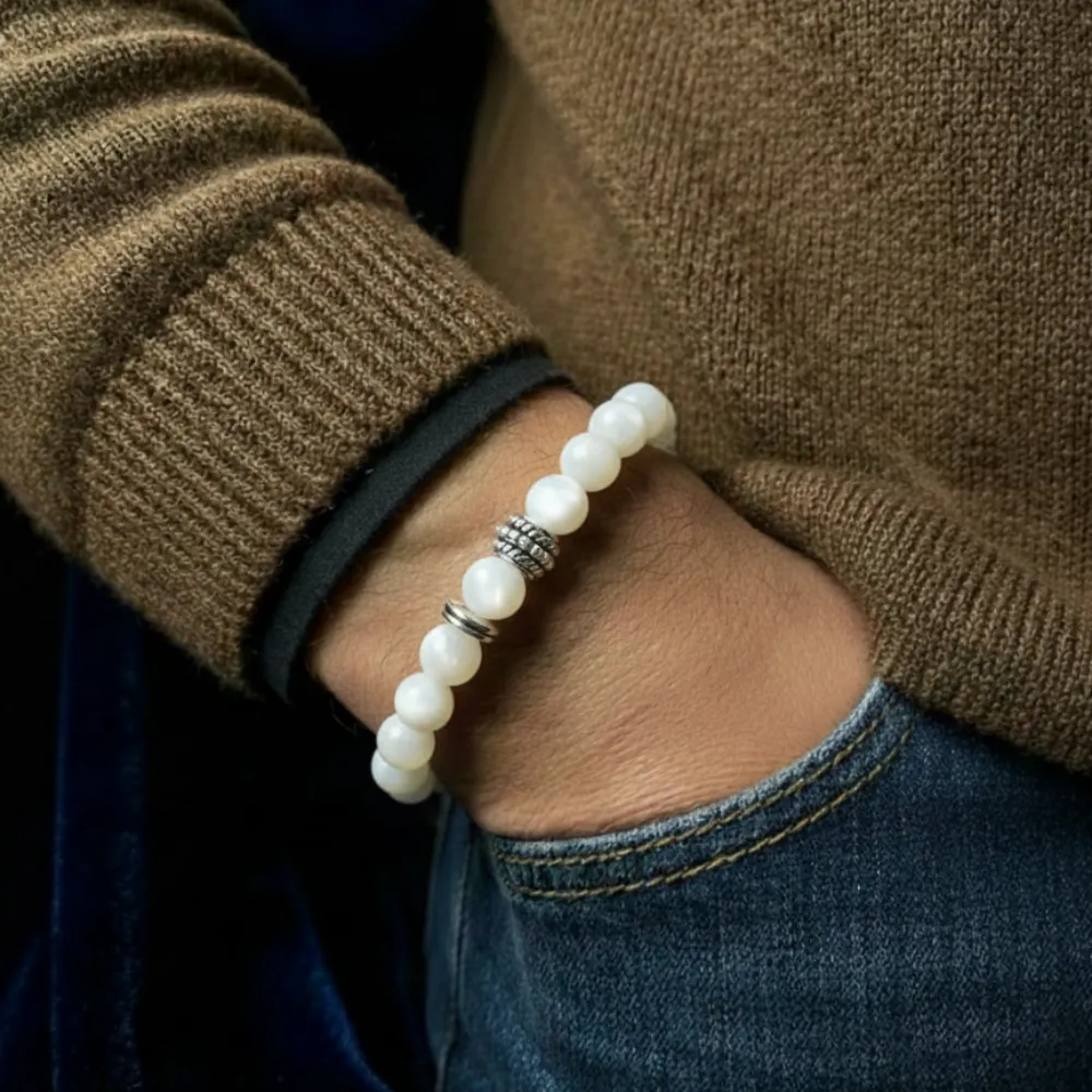 Natural Moonstone Crystal Bracelet For Manifestation - (8mm) - Image 4