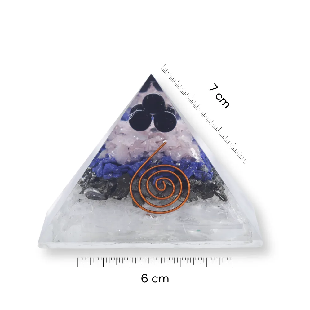 Prosperity Magnet Orgonite Pyramid | Abundance Energy Pyramid - Image 6