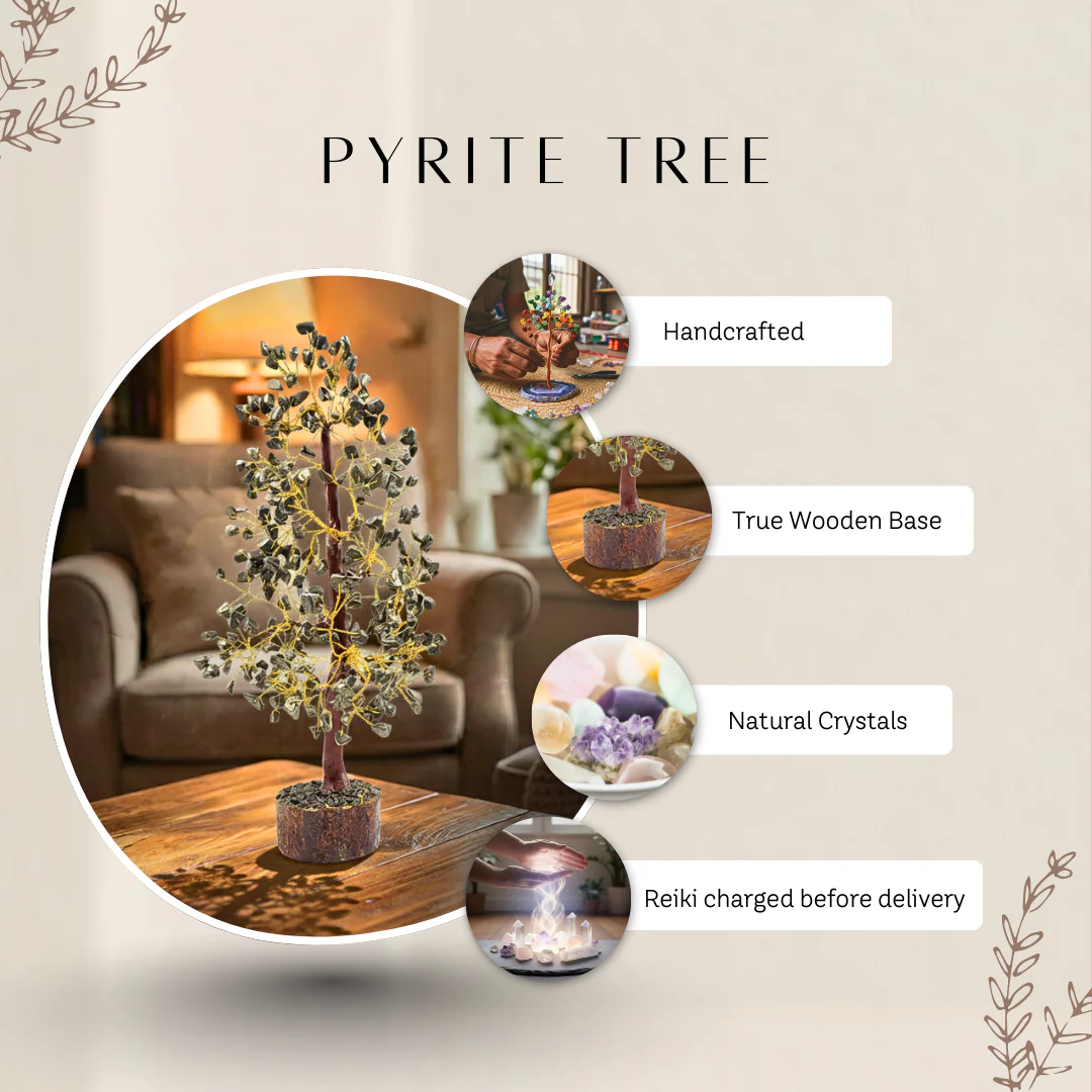 Pyrite Energy Crystal Tree (300 Beads) - Image 6