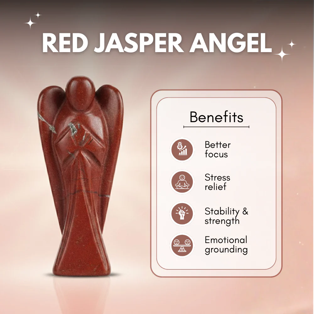 Red Jasper Angel - Image 3