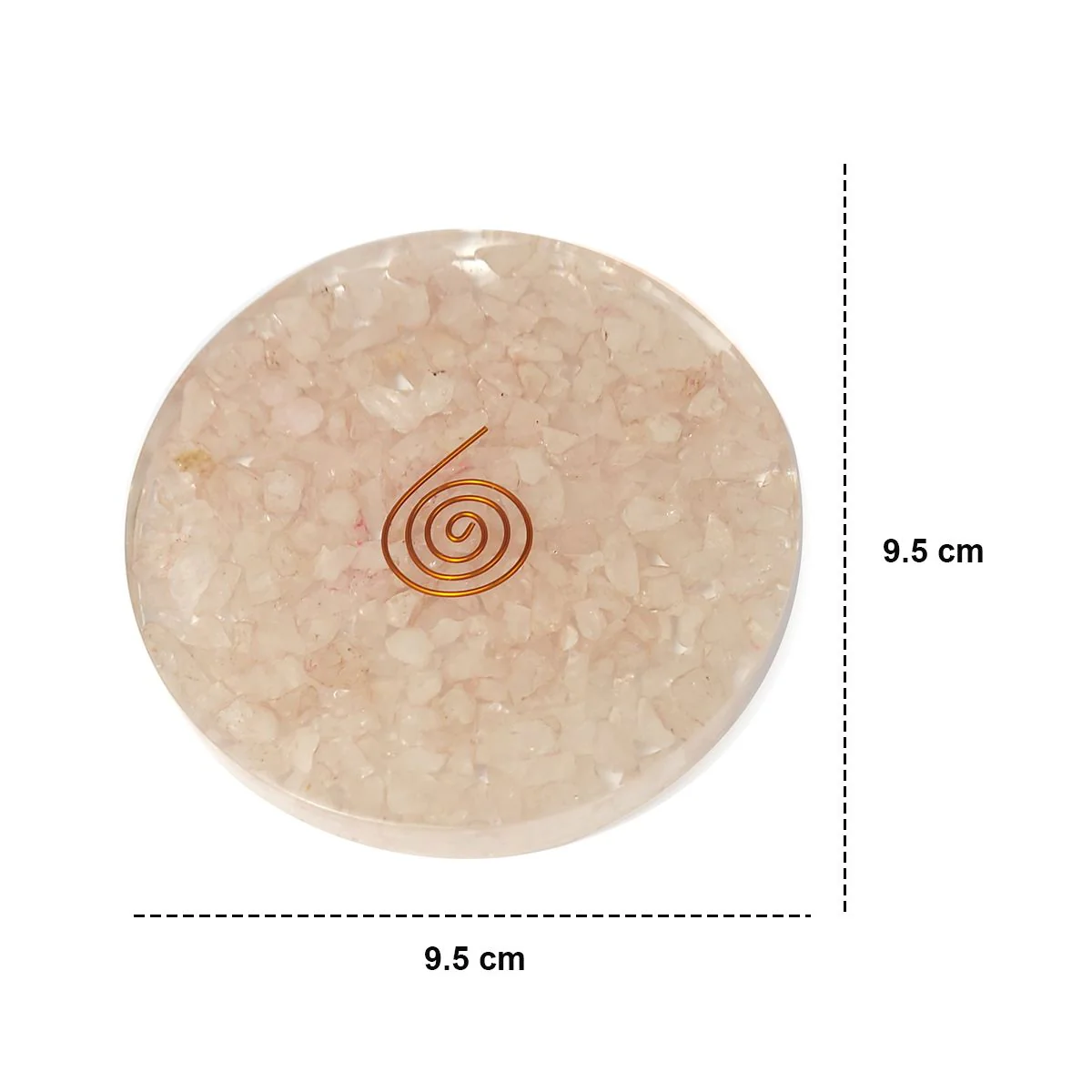 Rose Quartz Crystal Coaster (set of 2) - Image 3
