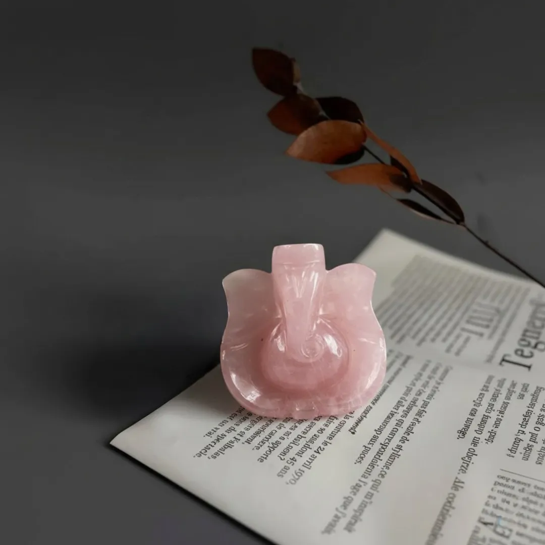 Rose Quartz Ganesha Idol | Love, Harmony & Divine Blessings - Image 3