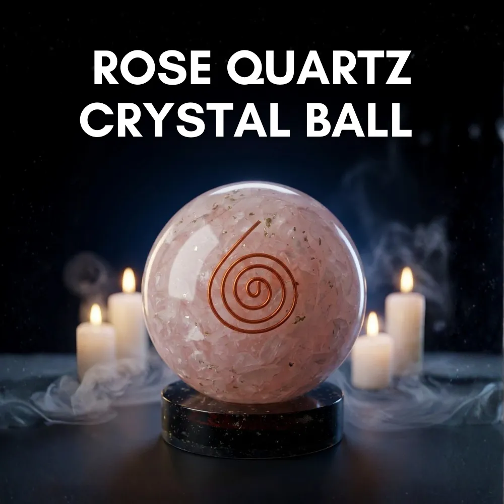 Rose Quartz Orgone Ball - Image 3