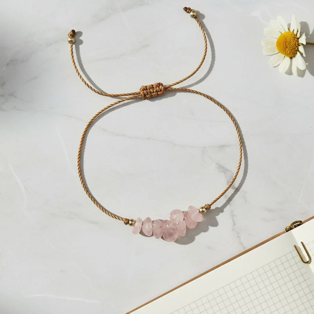 Rose Quartz Thread Bracelet