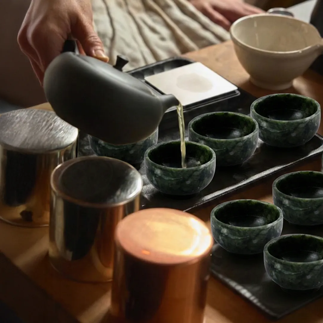 Labradorite Crystal Tea Cup Set (6 Pieces) - Image 2
