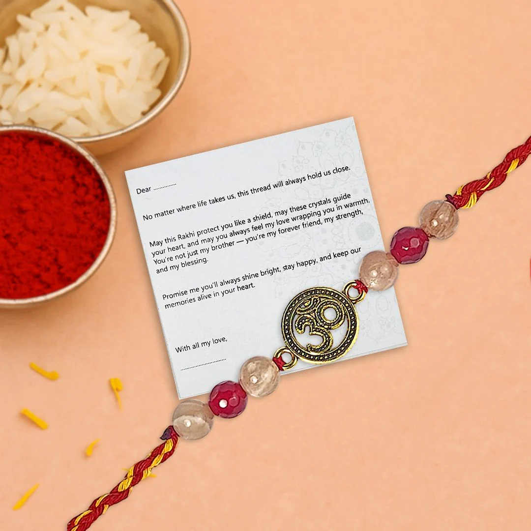 Sacred Bond Combo: 7 Chakra Crystal Tree + Sacred Roots Rakhi - Image 2