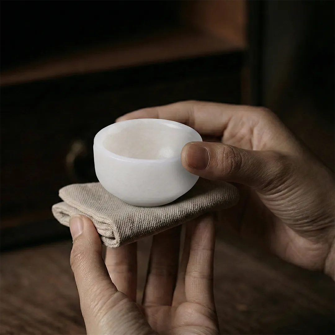 Selenite Natural Tea Cup Set (6 Pieces) - Image 2