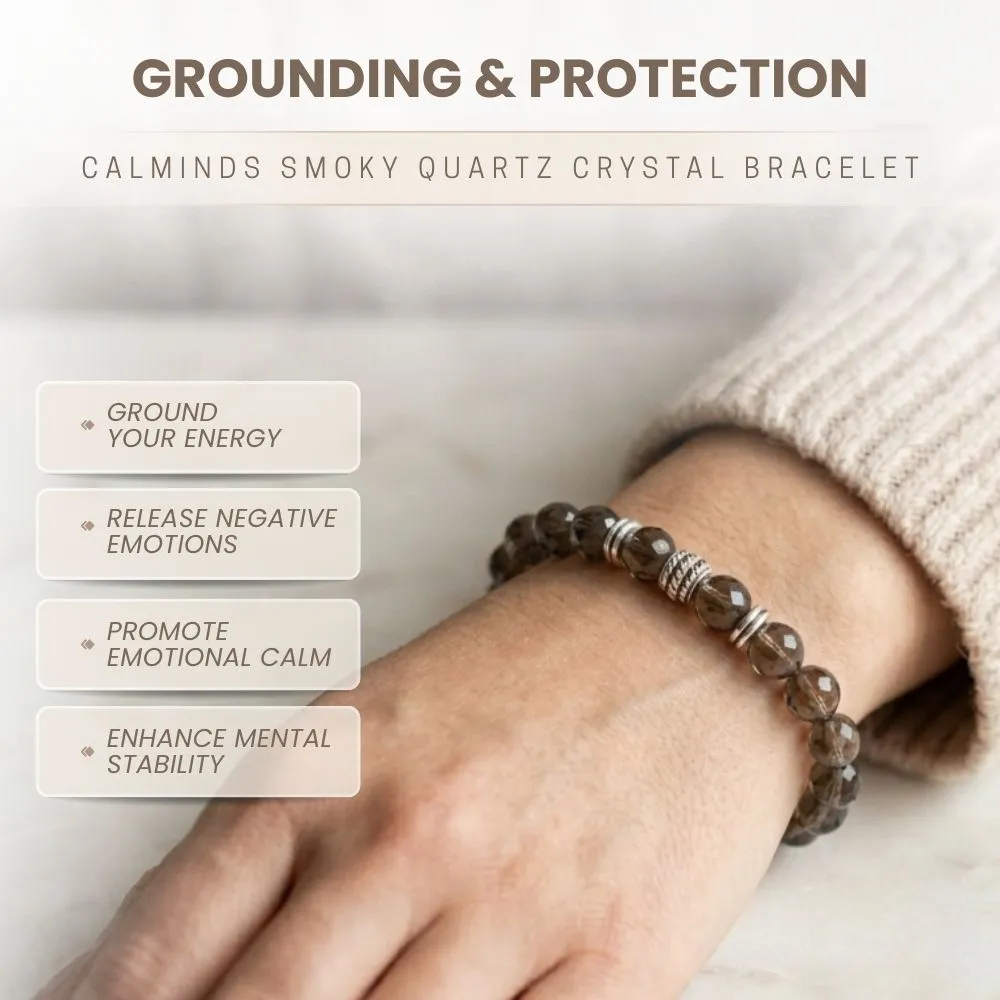 Smoky Quartz Bracelet For Workaholic - (8mm) - Image 3