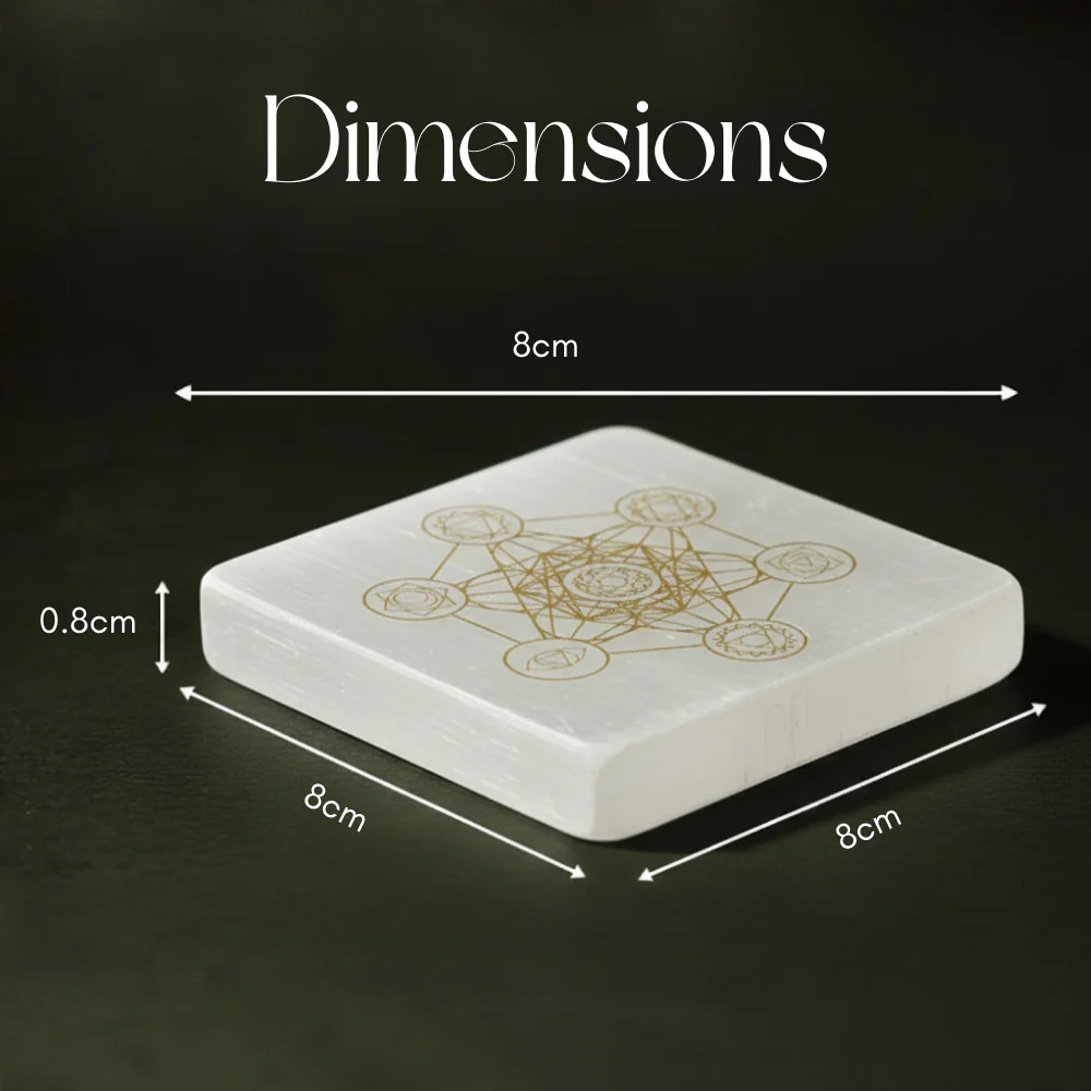 Spiritual Geometry Selenite Plate - Image 4
