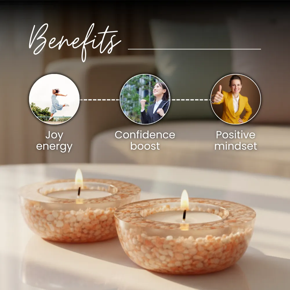 Sunstone Tea Light Candle Holder set - Image 3