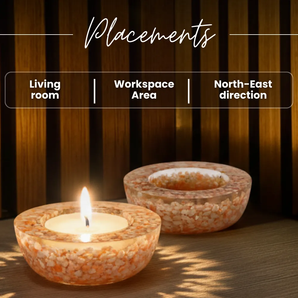 Sunstone Tea Light Candle Holder set - Image 4