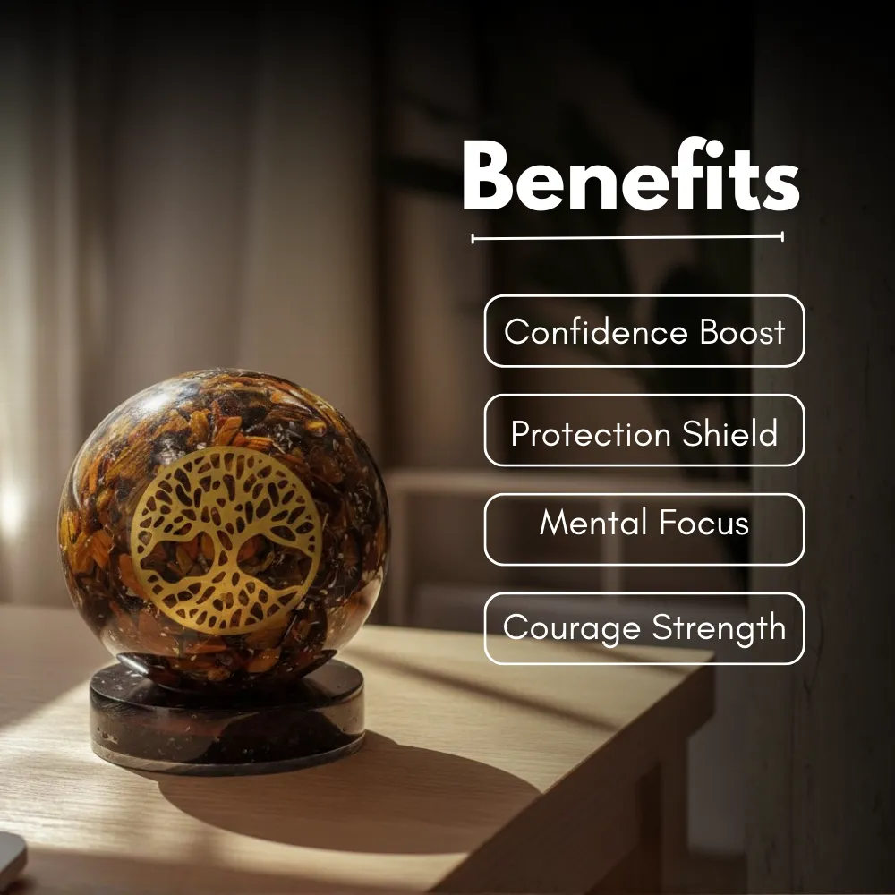 Tiger Eye Orgone Ball - Image 5