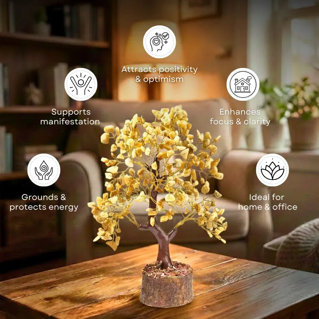 Natural Yellow Jasper Gemstone Tree - Image 2