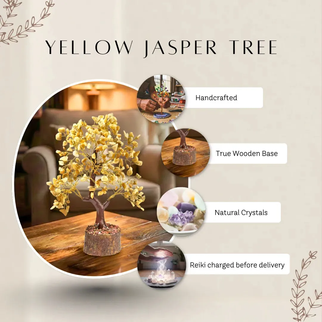 Natural Yellow Jasper Gemstone Tree - Image 6