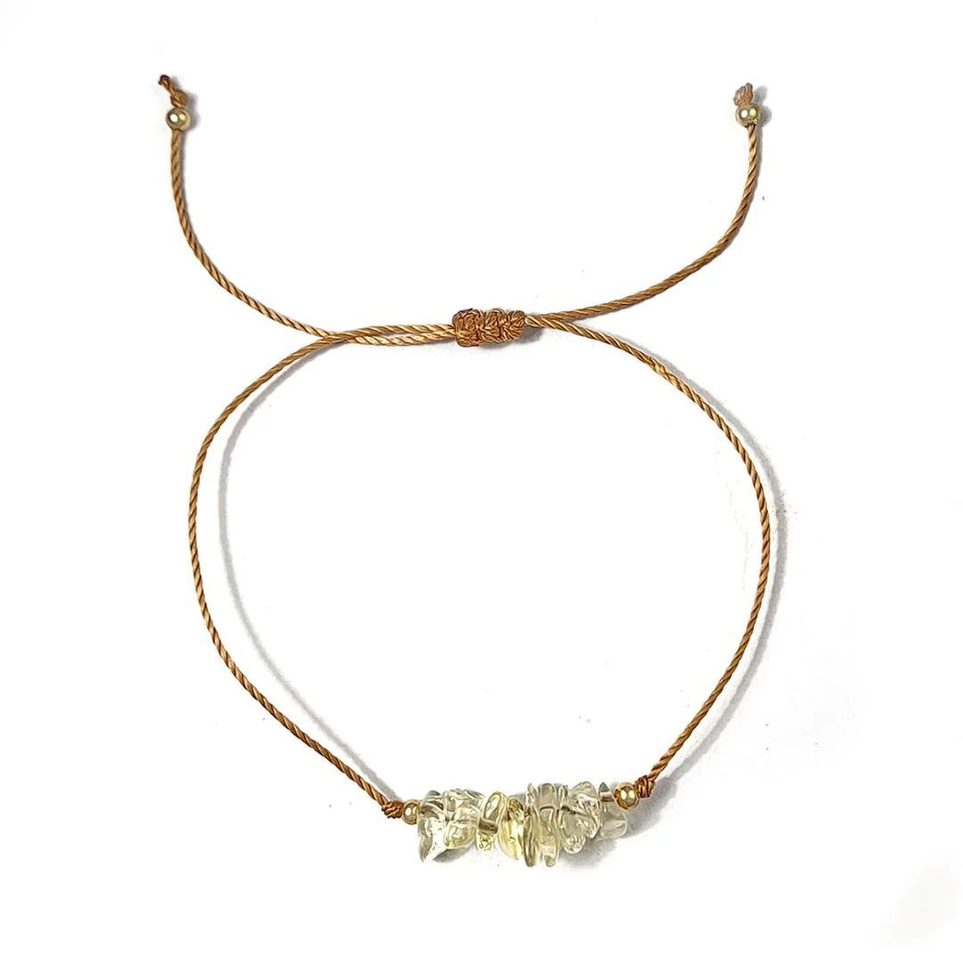 Yellow Quartz Thread Bracelet - Image 2